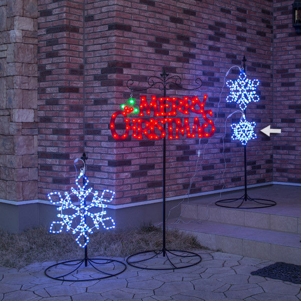 グランドセール 漫画 タカショーLEDスノフレークモチーフイルミネーション クリスマス