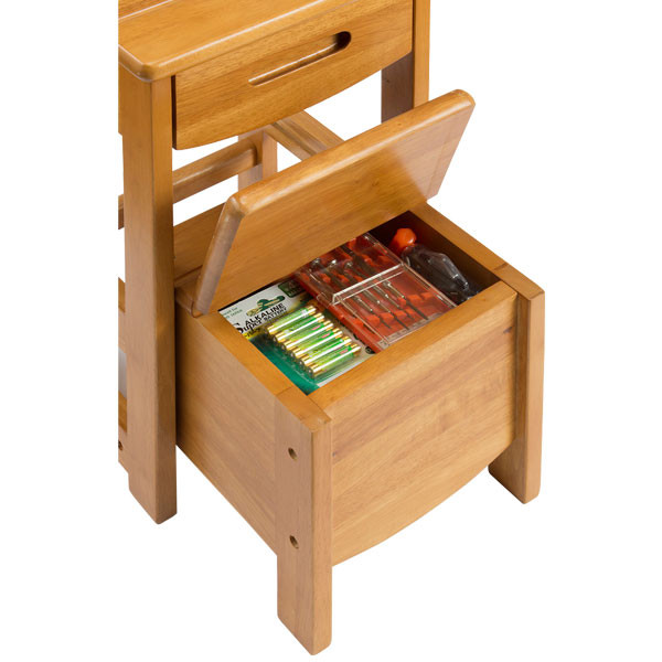 サン・ハーベスト 便利収納木製踏み台 KH-1100 1台（直送品） - アスクル