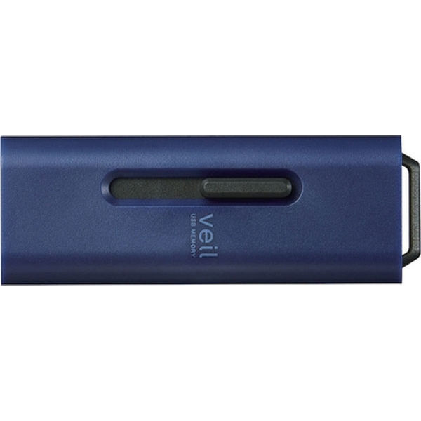 エレコム MF-SLU3128GBU USBメモリー USB3.2 (Gen1) 対応 スライド式 128GB ブルー