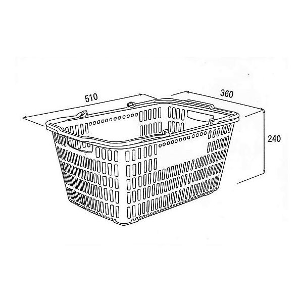 大和産業 買い物かご オレンジ 5個入 SL-20 1セット(5個) 65-5552-67
