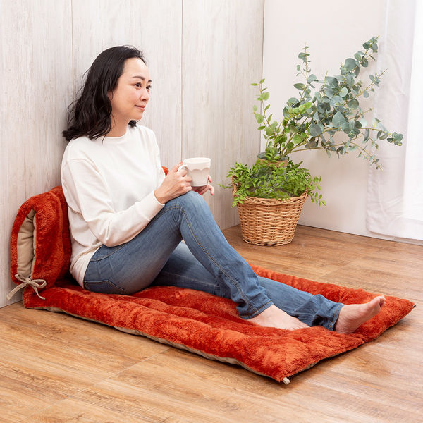 ガマカ工業 FLAME YARN 岩盤浴のようなごろ寝長座布団 70×180cm