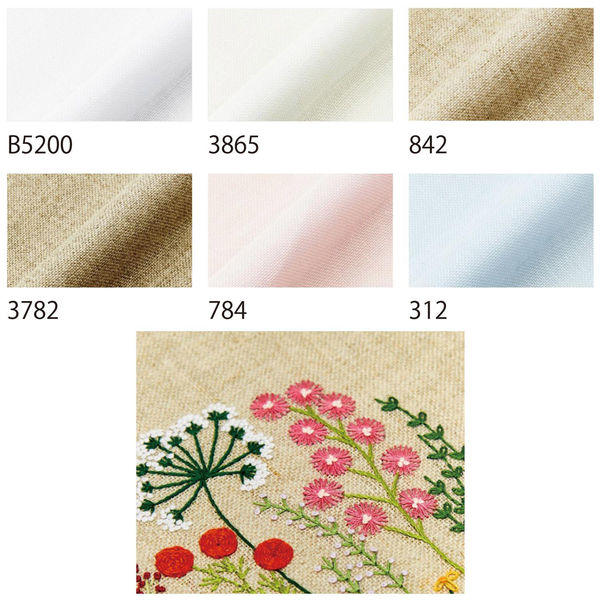 刺繍用布 リネン〈28カウント110目〉約38×45cm #3782 ベージュ DMC