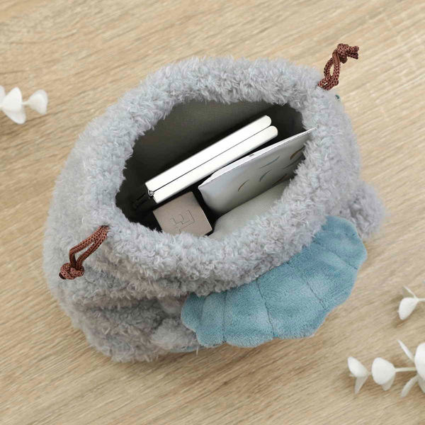 不二貿易 巾着ポーチ アニマルポーチ 巾着型 ぬいぐるみ