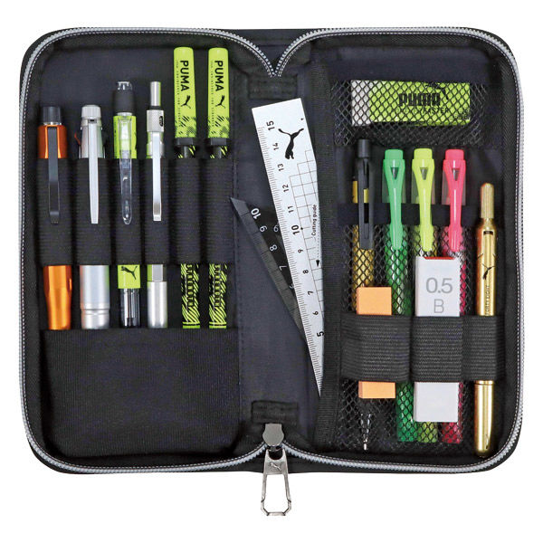 クツワ ブックタイプペンケース(ブラック) PM570BK 1セット(2本)（直送