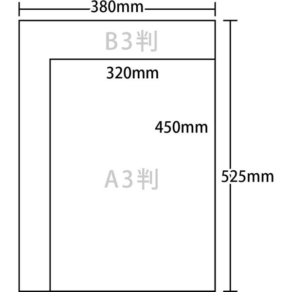 ゴークラ カラー工作用紙 A3 450×320mm 310g/平方m 50枚 600