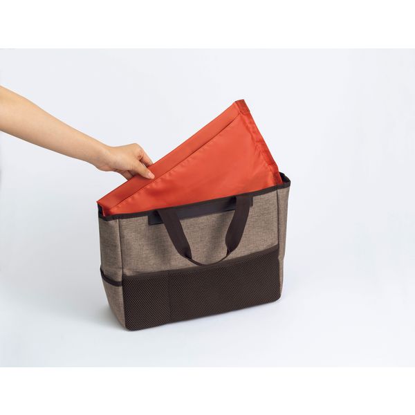 ライオン事務器 モバイルトートバッグ レビモ ブラウン 151-80 1個