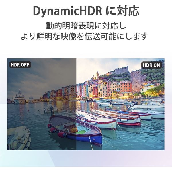 エレコム DH-HD21ES20BK HDMIケーブル HDMI2.1 ウルトラハイスピード スリム 2.0m ブラック