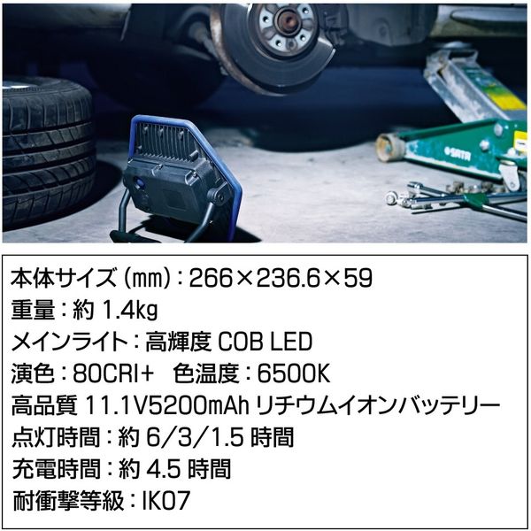 TAKENOW ダブルスタンド＆コードレスLED投光器2個セット TD02-WL4020-2 1セット（直送品）