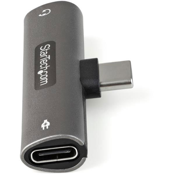 Startech.com USB Type-C イヤホンジャック 変換アダプタ/60W PD 同時充電対応/3.5mm TRRS ジャック  CDP235APDM - アスクル