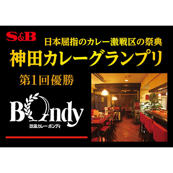 エスビー食品 神田カレーグランプリ 欧風カレーボンディ チーズカレー お店の中辛 1セット（3個）