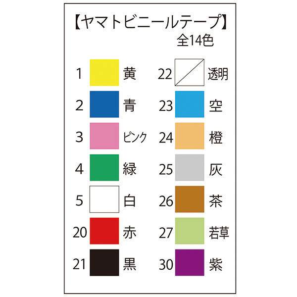 ヤマト ビニールテープ 19mm×10m 青 NO200-19-2 1巻 - アスクル