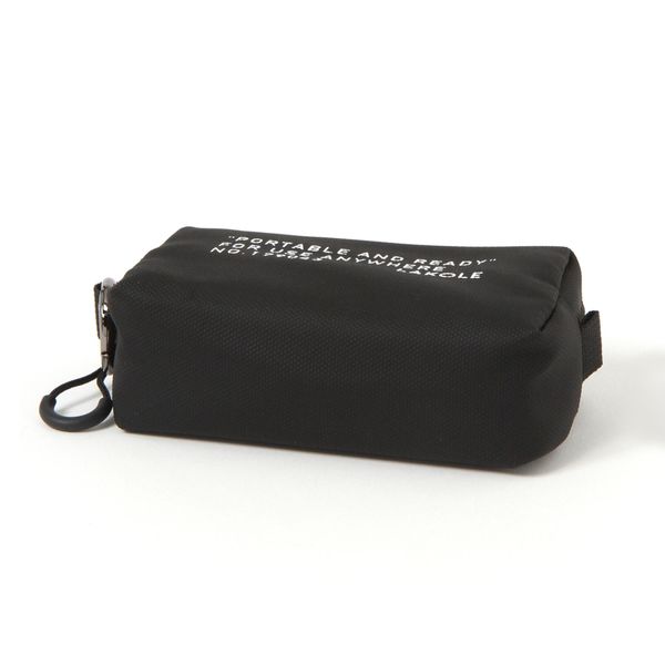 ポーチ 撥水 WRミニスクエアポーチ ブラック LAKOLE/ラコレ - アスクル