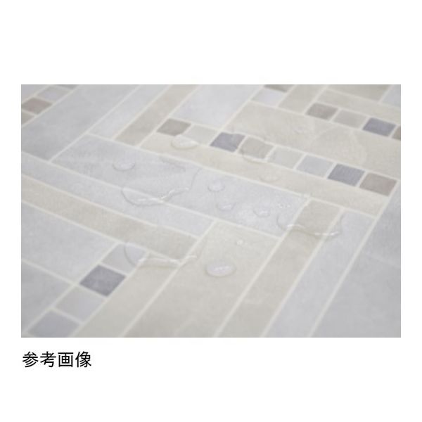 アズワン 拭けるマットシリーズ モザイクタイル トイレマット 800×1450mm(耳長) 65-6890-82 1個（直送品）