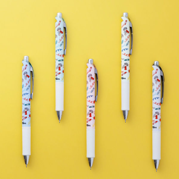 SC 古川紙工×ぺんてる・エナージェル0.4mmイエロー/黒インキ BLN74LG