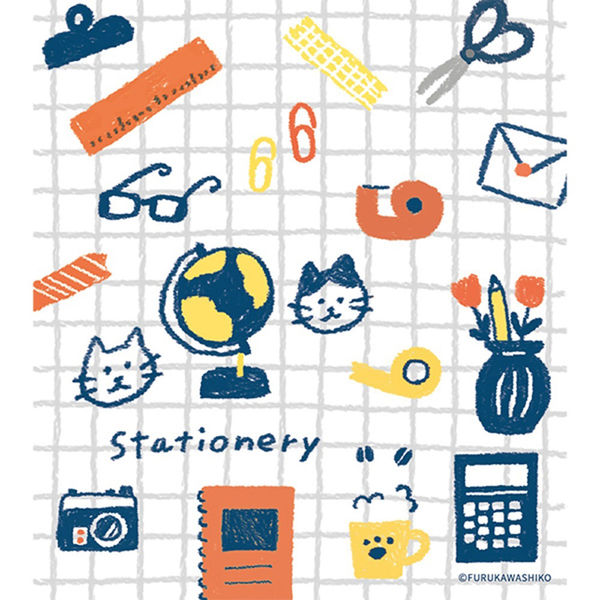 SC 文房具×FURUKAWAメモパッド100枚綴り 古川紙工柄 NS50-BUNXFU-1 1冊