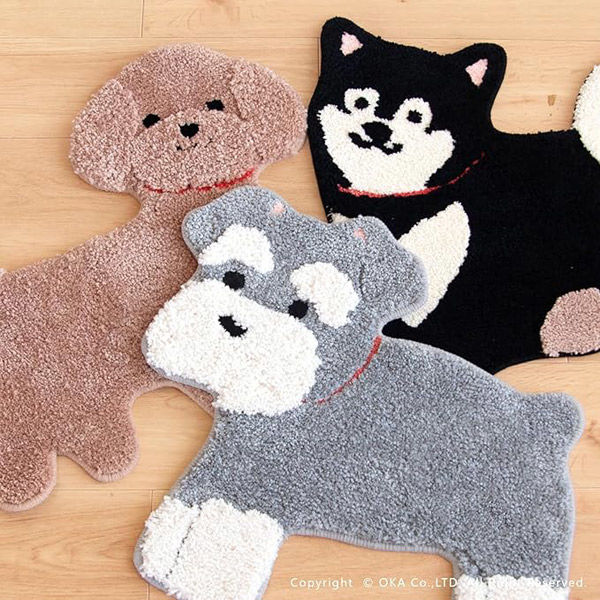 オカ ファンディットアニマル 洗えるマット シュナウザー 57530 1枚