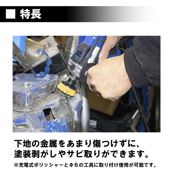 長輝LITETEC 樹脂ブラシ取付パッド50Φ RR-11 1セット(直送品 長輝LITETEC 樹脂ブラシ取付パッド50Φ RR-11 1セット(直送品