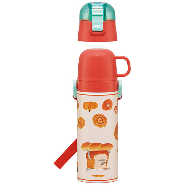 スケーター SKDC4 超軽量コンパクト2WAYステンレスボトル 【パン