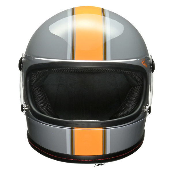 リード工業 Klein フルフェイス グレー×オレンジ M(57-58cm未満