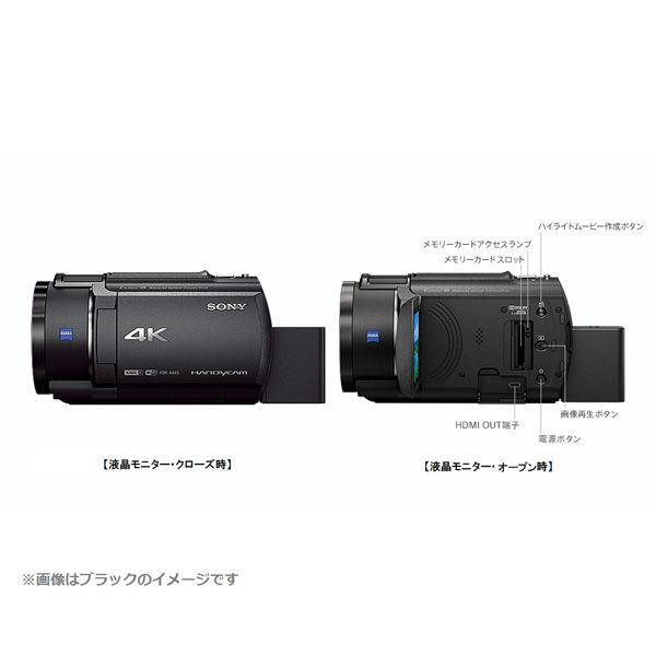 SONYデジタルHDビデオカメラ レンタル] ソニー 4Kビデオカメラ FDR-AX45A ブラウン - Rentio