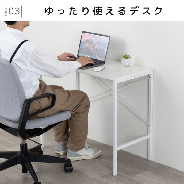 シンプルデザインデスク　白と茶色 楽天市場】ホワイト（デスク｜インテリア・寝具・収納）の通販