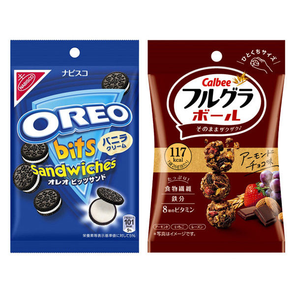 小袋 食べきり フルグラボール アーモンドチョコ 26g オレオ bits