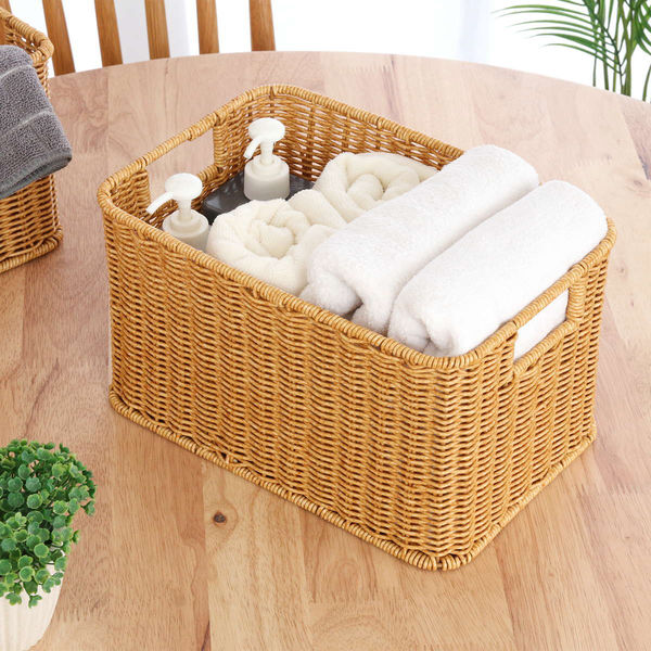 不二貿易 バスケット 洗える収納ボックス かご 水洗い 461109 1個