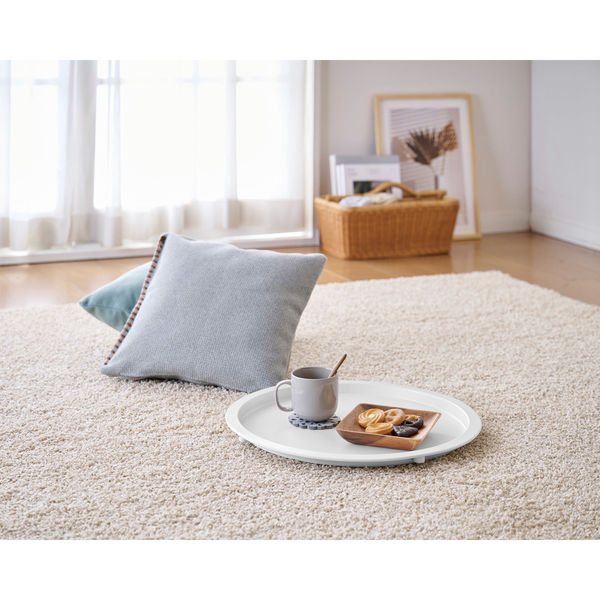 パール金属 スチールトレイテーブル ホワイト N-7303 1個（直送品