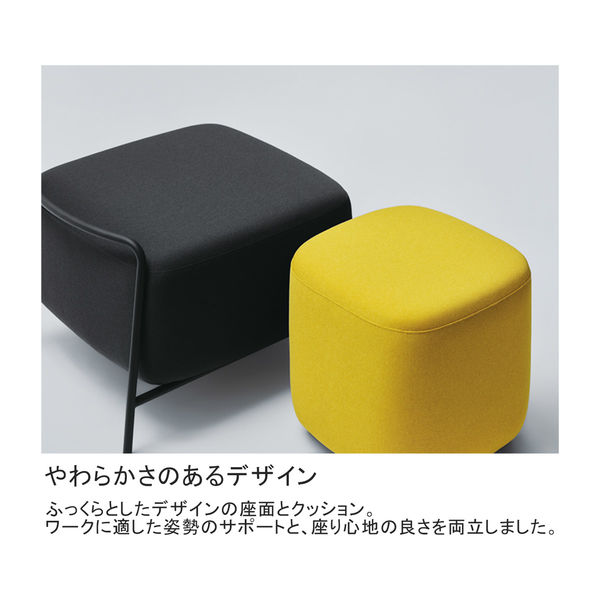 組立設置込】コクヨ エニーソファー 背付き 幅650mm ホワイトブラウン
