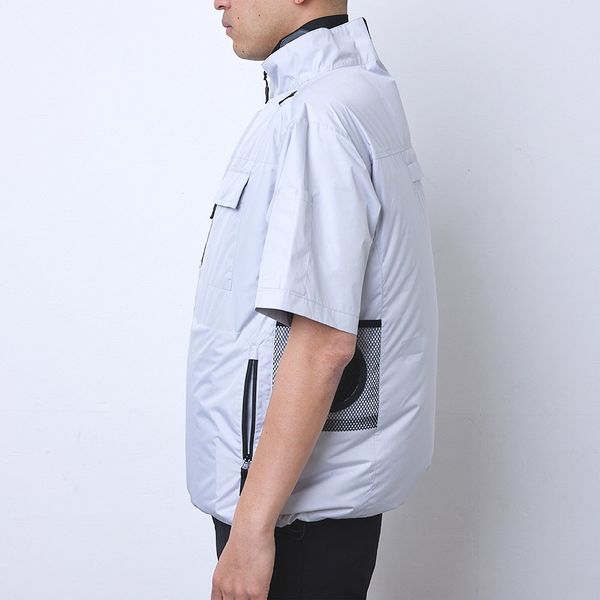 昭和商会 COOLFIX PLT2 エアー 半袖ブルゾン [服地のみ] シルバー 5L WR-N25-03SG-5L 1着（直送品）