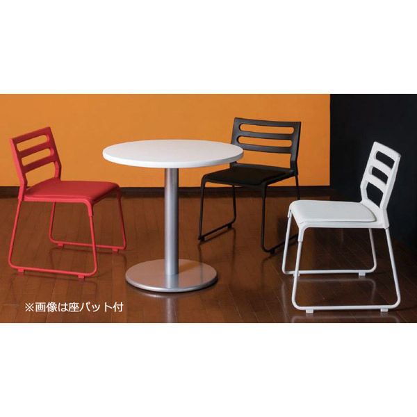 軒先渡し】サンケイ CM377 スタッキングチェア レッド CM377-MX