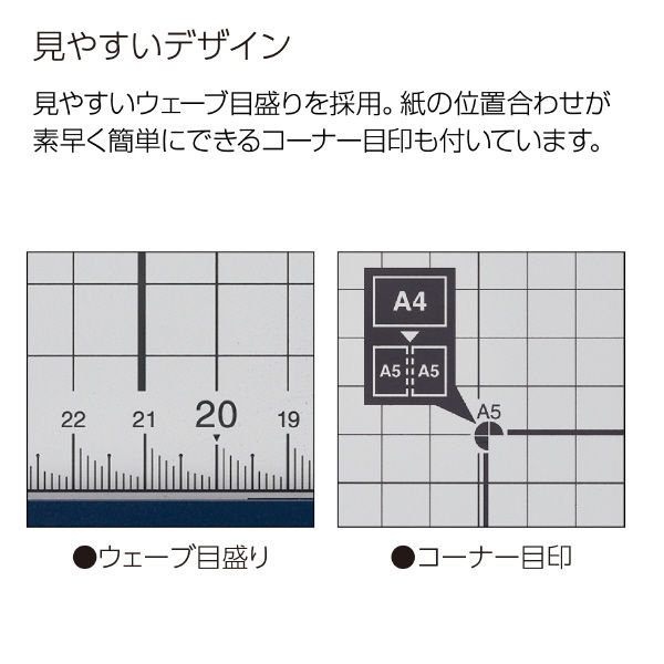 コクヨ ペーパーカッター（A4・ロータリー式・ 20 枚切り・チタン加工