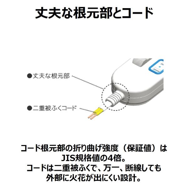 延長コード 電源タップ 1m 4個口 ザ・タップZ（ACアダプター対応