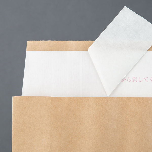 現場のチカラ」 スーパーバッグ 宅配袋（紙製） フィルム貼り 茶 特小