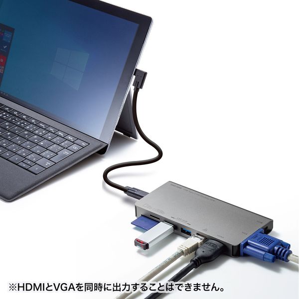 サンワサプライ USB Type-C ドッキングハブ USB-3TCH13S2 1個 - アスクル