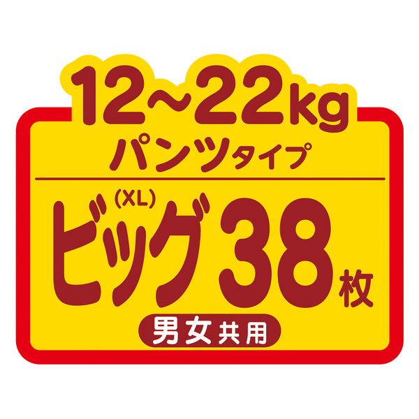 マミーポコ おむつ パンツ ビッグ（12～22kg） 1パック（38枚入） ドラえもん ユニ・チャーム