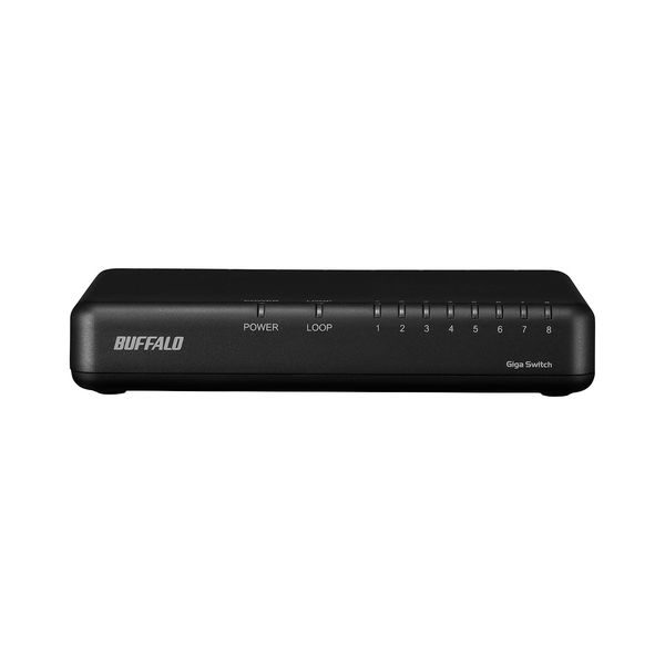 BUFFALO ネットワークHDD・8ポートスイッチングハブ LSW6-GT-8NS/BK : スイッチングハブ | バッファロー