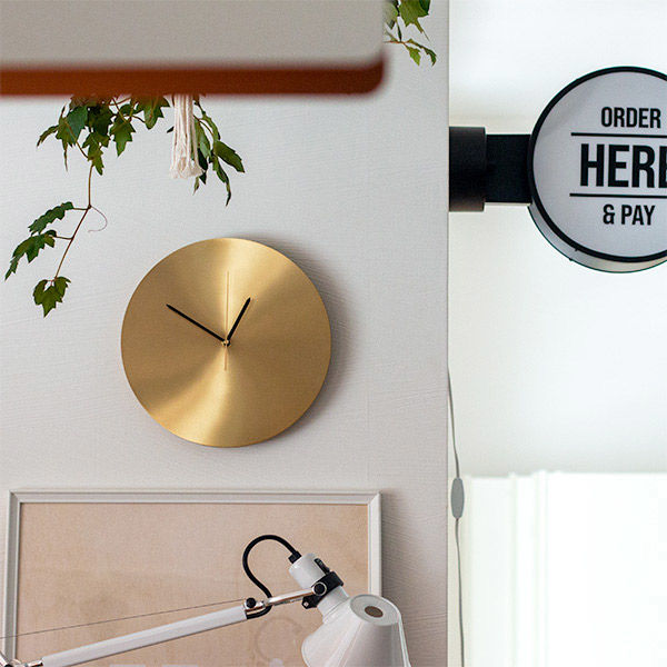 TIC ミンゴ 掛け時計 ウォールクロック ゴールド ブラス TC-1601-BS 1