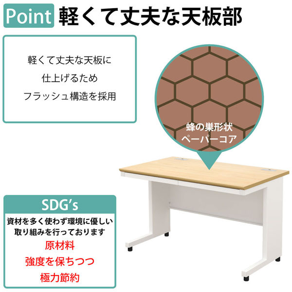 軒先渡し】Y2K NBD平机 幅800×奥行700×高さ720mm ナチュラル
