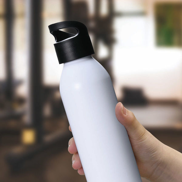 カクセー ポータブルアルミボトル650ml ホワイト AL-02W 1個