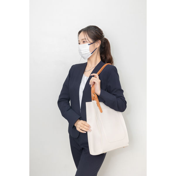 伊藤忠リーテイルリンク Mastick ホワイト×ネイビー 1パック（10枚入