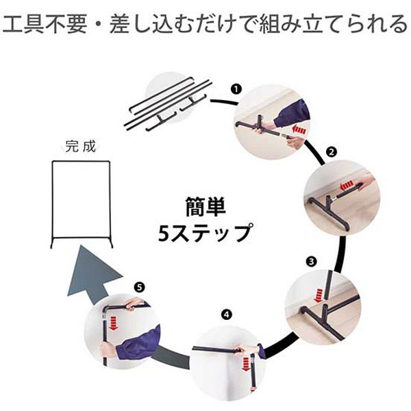 ディスプレイハンガーラック Flec スタンドアロンタイプ 1200 F
