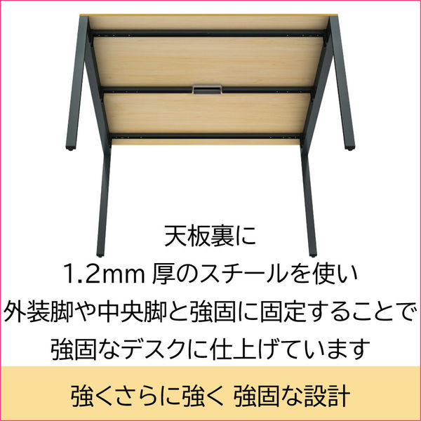 軒先渡し】Y2K AKIRA 配線機能付 フリーアドレスデスク 幅1200×奥行