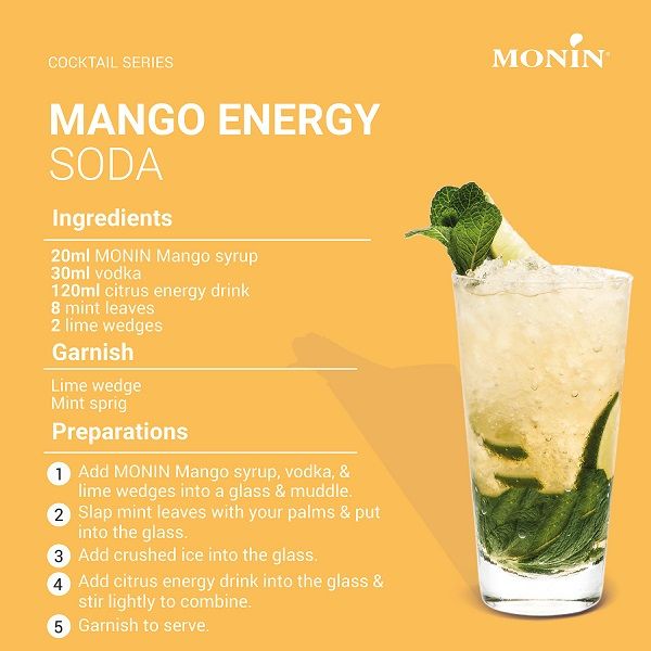 業務用 割り材 モナン マンゴー・シロップ 700ml 1ケース(6本) MONIN