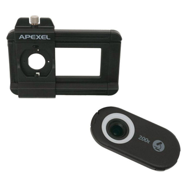APEXEL スマホ顕微鏡 APL-MS200 1個（直送品）