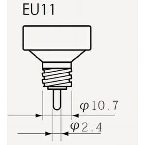 低封入圧二重管型ハロゲンランプ 85W EU11口金 JDW110V85WGSKEU11