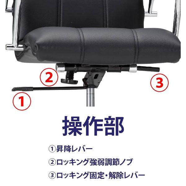 藤沢工業 TOKIO FTXシリーズ マネージャーチェア FTX-18 ブラック 1脚