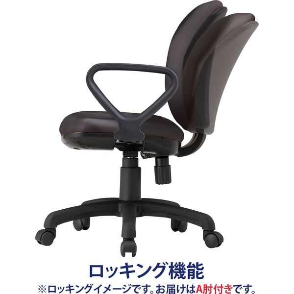 藤沢工業 TOKIO FSTシリーズ オフィスチェア 肘あり FST-77AL ブラック 1脚（取寄品） - アスクル