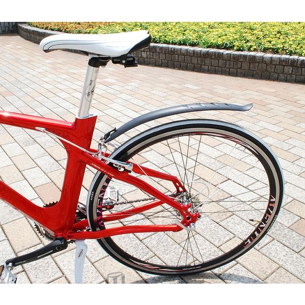 SUNNYWHEEL ロード/クロスバイク専用フェンダー ブラック SW