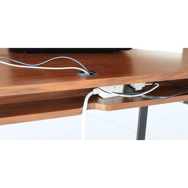 市場 ウォルナッツ デスク（配線孔つき） 幅1200×奥行600×高さ725mm